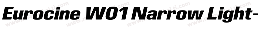 Eurocine W01 Narrow Light字体转换